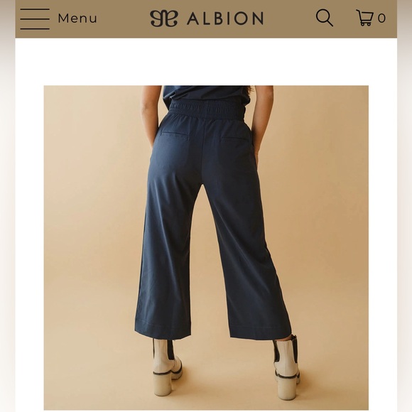 Albion Audrey Wide Leg Pants, Blue - Picture 5 of 7